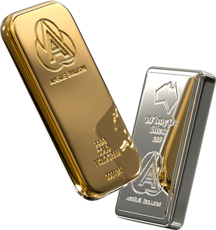 Goldand Silver Bullion Bars PNG Image