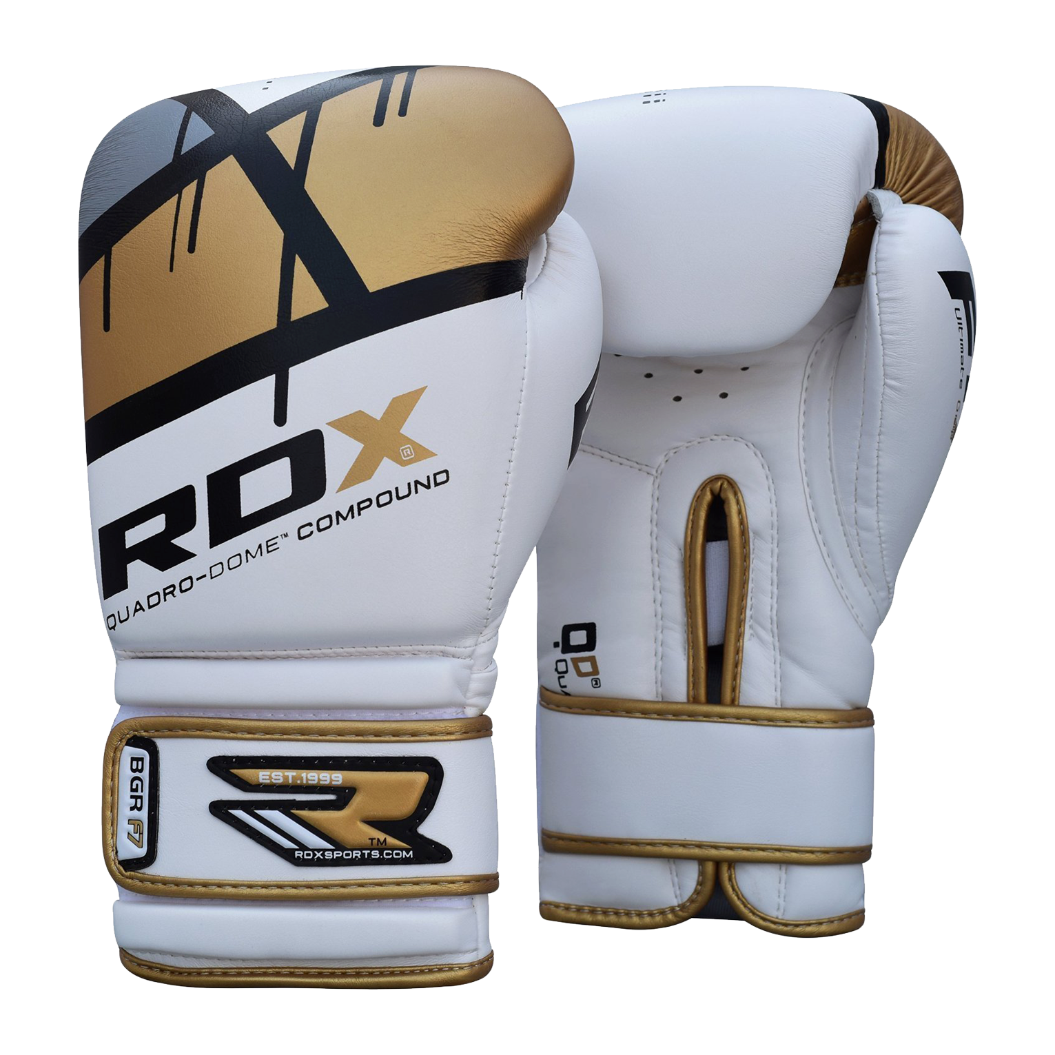 Goldand White Boxing Gloves R D X PNG Image