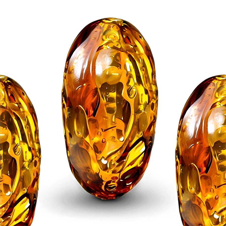 Golden Amber Bead Png Sfk28 PNG Image