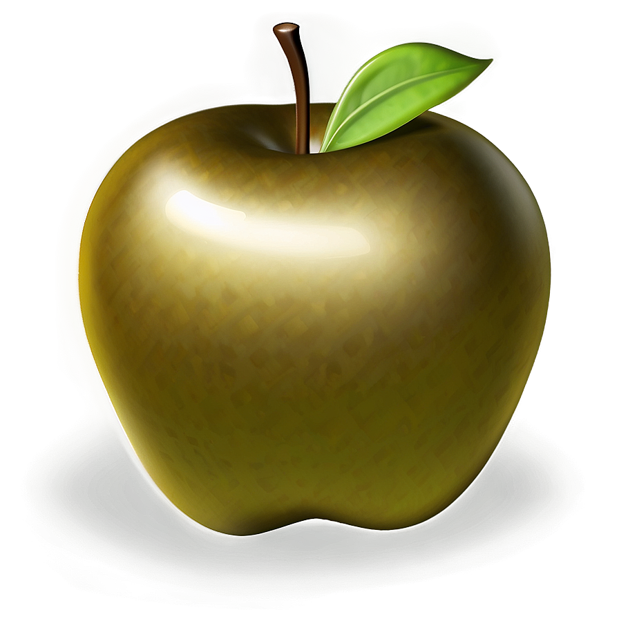 Golden Apple In Grass Png Vot PNG Image