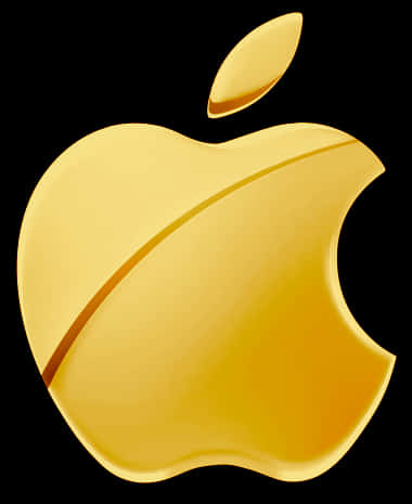 Golden Apple Logo PNG Image