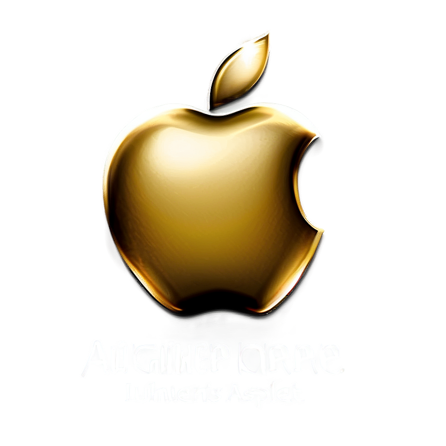 Golden Apple Logo Luxury Png 05232024 PNG Image