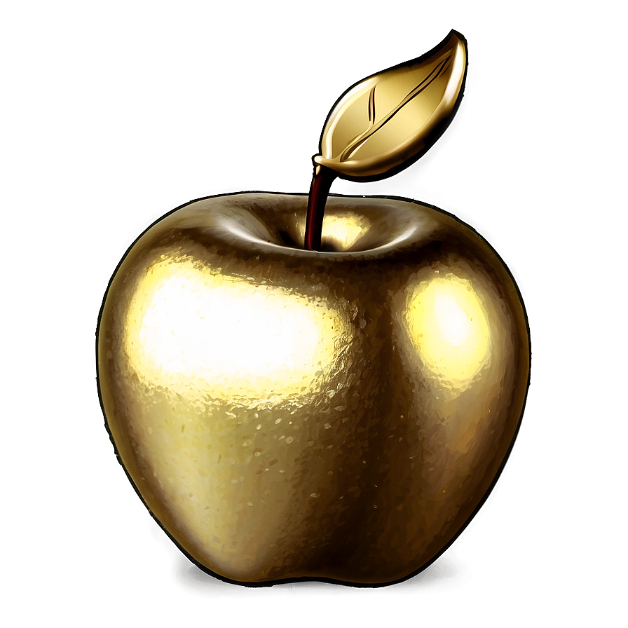 Golden Apple Png Seq PNG Image