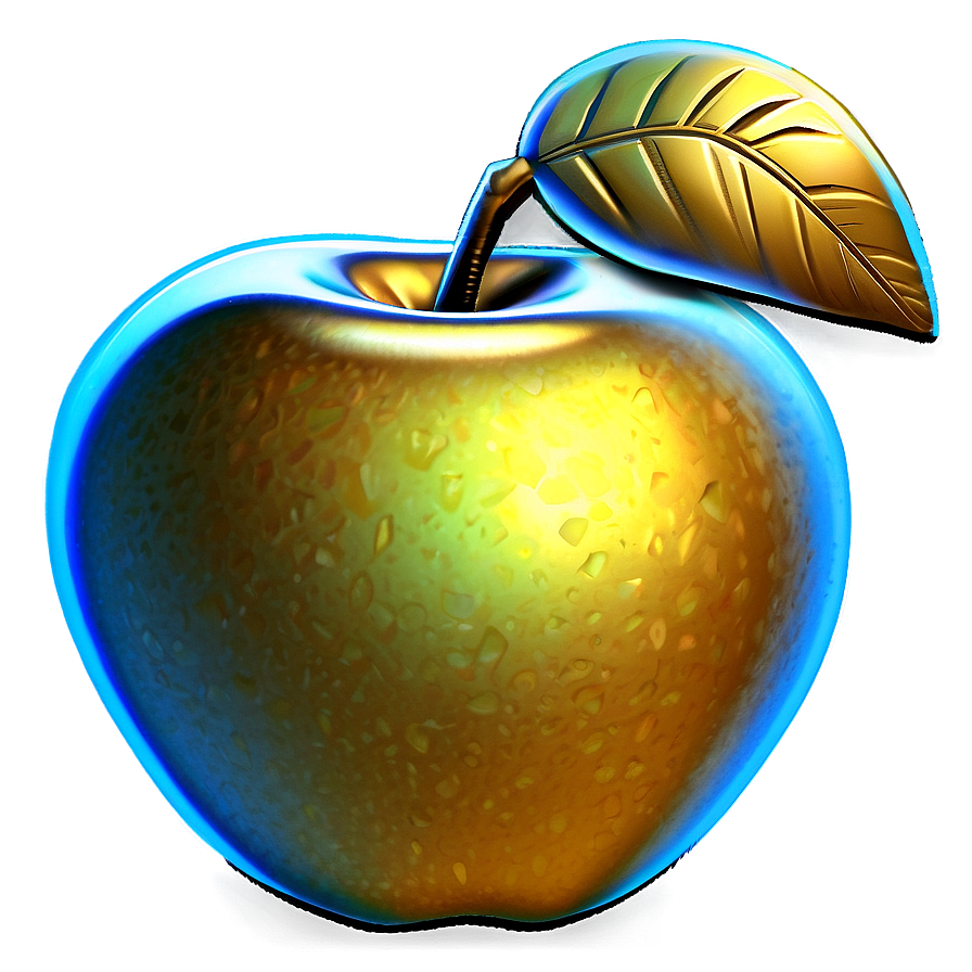 Golden Apple Texture Png 06132024 PNG Image