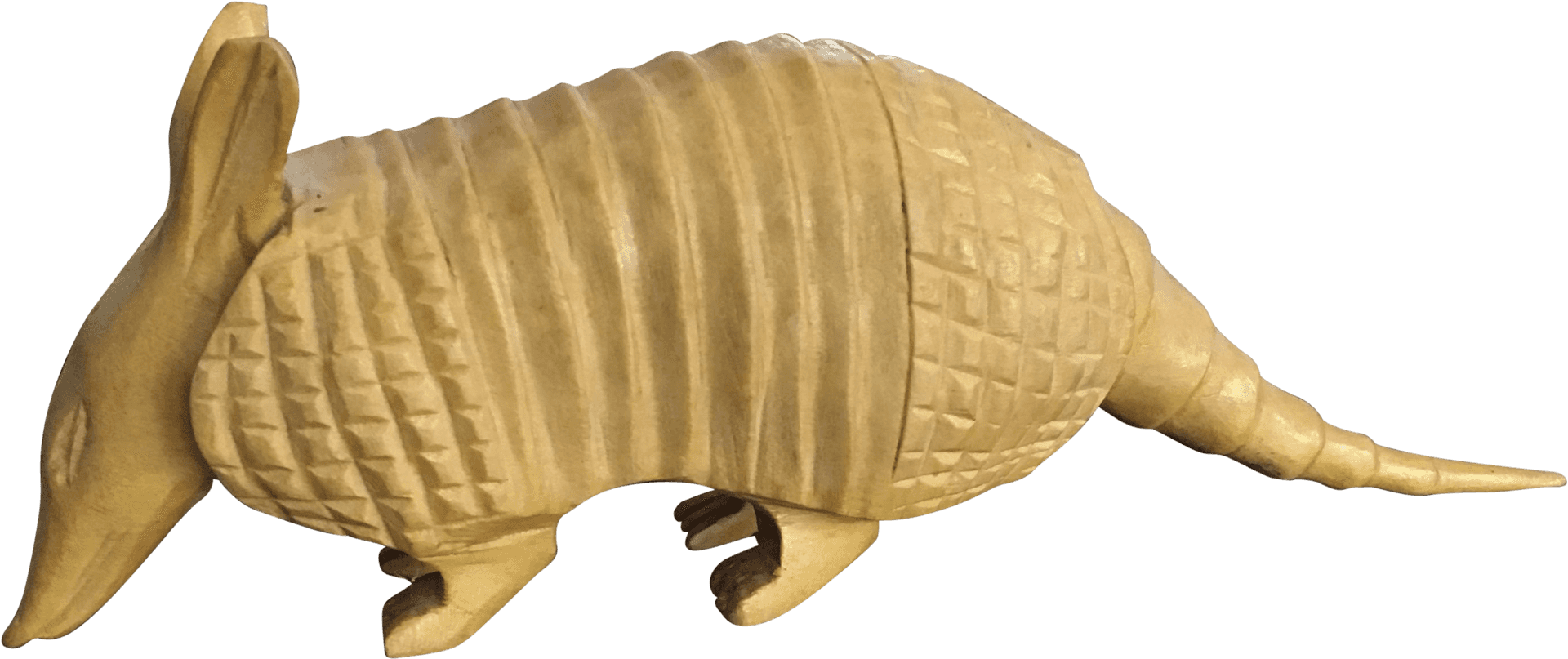 Golden Armadillo Sculpture PNG Image