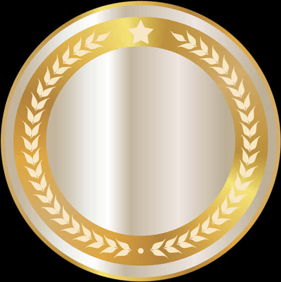 Golden Award Frame Design PNG Image