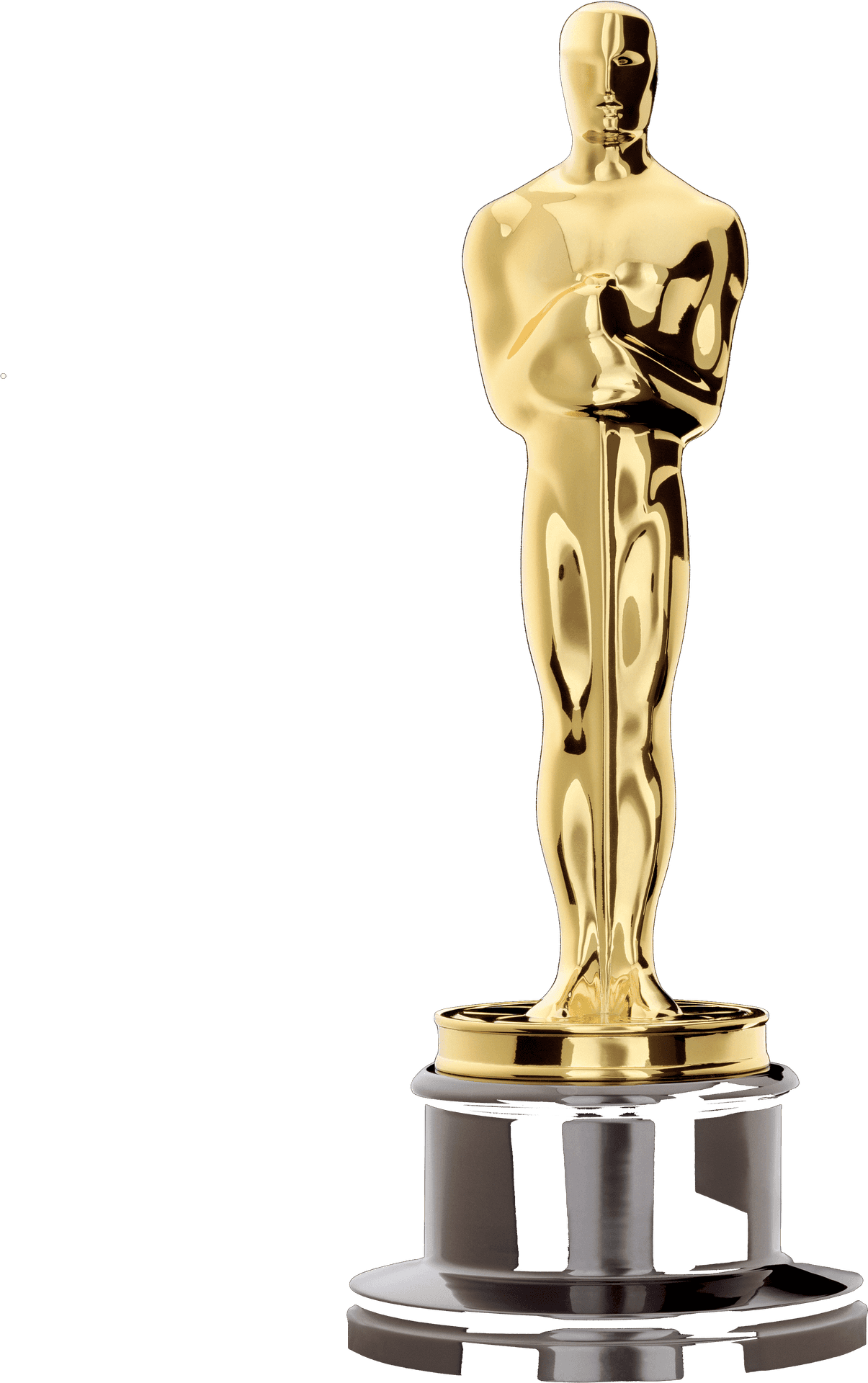 Golden Award Statue Trophy PNG Image