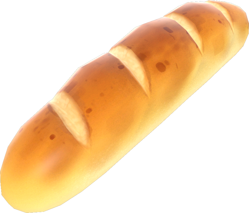 Golden Baguette Isolated.png PNG Image