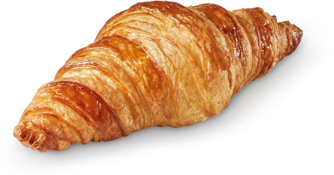 Golden Baked Croissant Transparent Background PNG Image