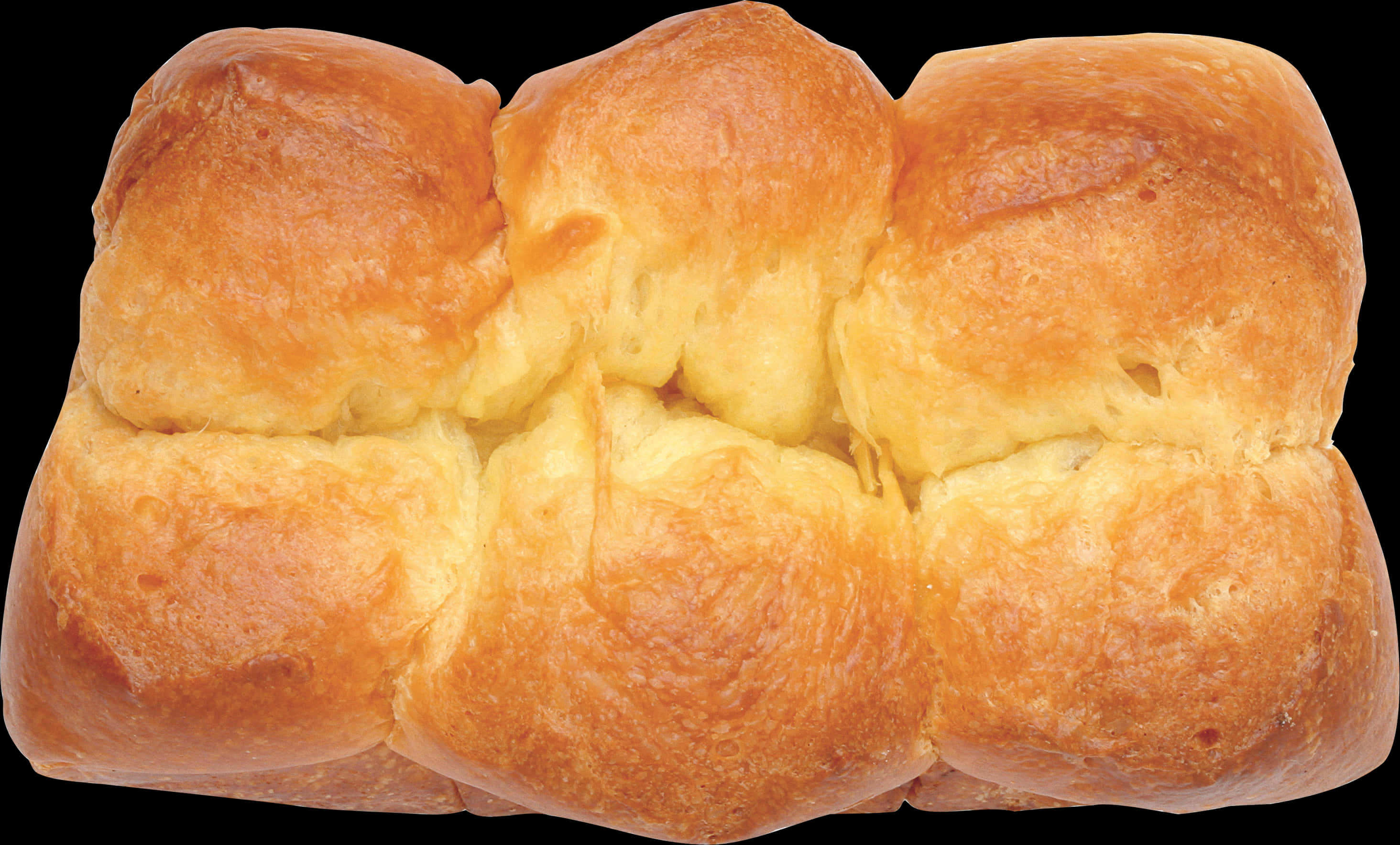 Golden Baked Dinner Rolls PNG Image