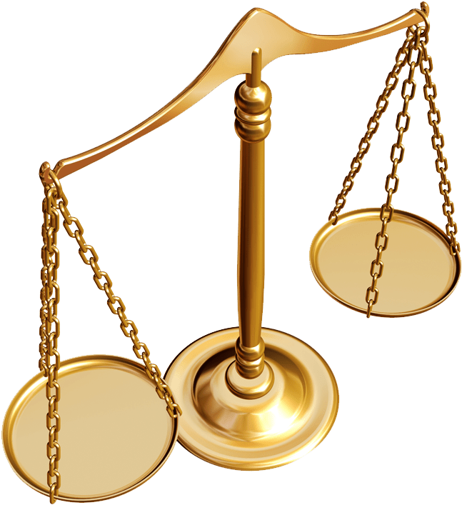 Golden Balance Scale.png PNG Image