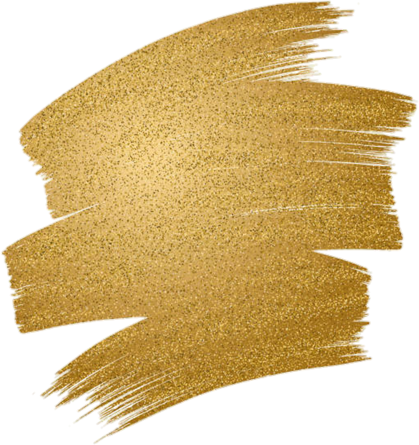 Golden Brush Strokes Texture PNG Image