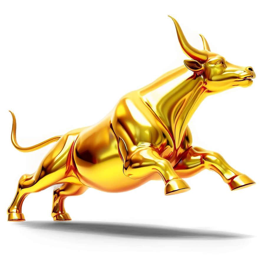 Golden Bull Statue Png 05242024 PNG Image