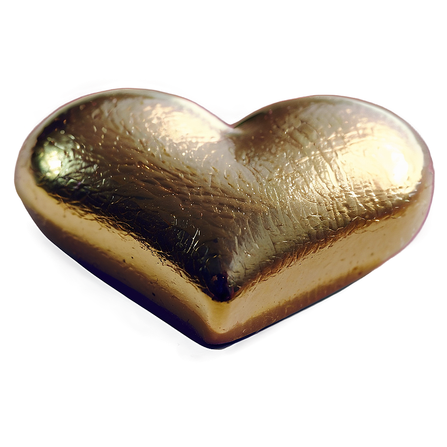 Golden Candy Heart Png Qei99 PNG Image