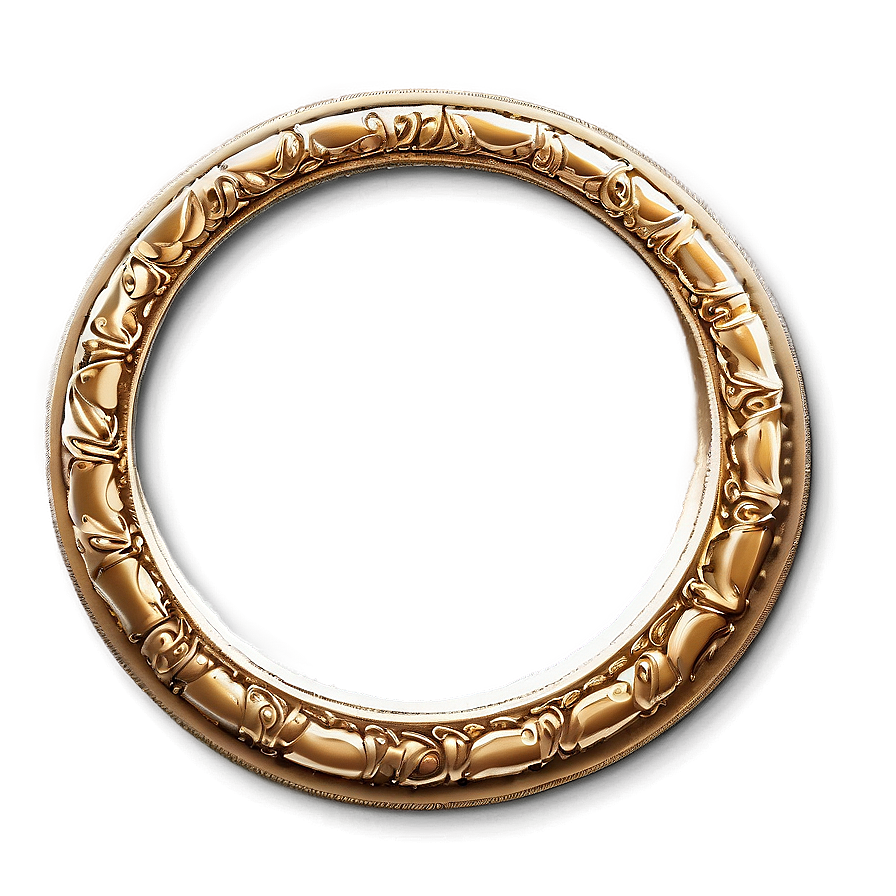 Golden Circle Frame For Elegance Png Hki85 PNG Image