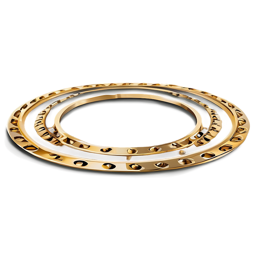 Golden Circle Luxe Border Png 28 PNG Image