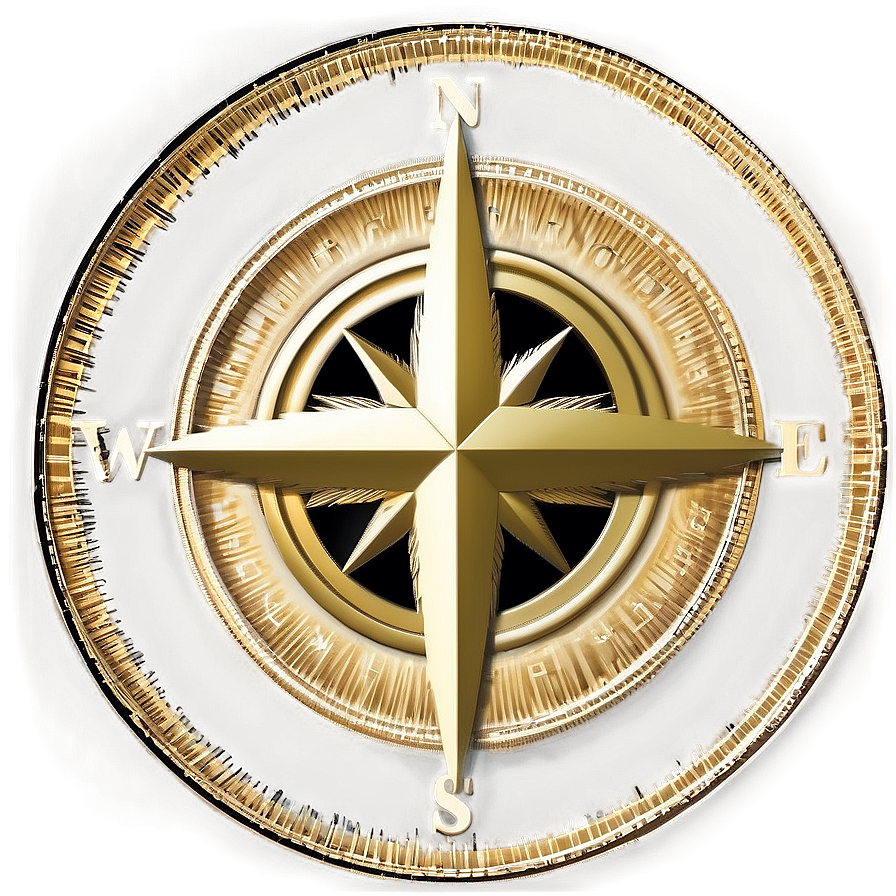 Golden Compass Rose Png Ybu7 PNG Image