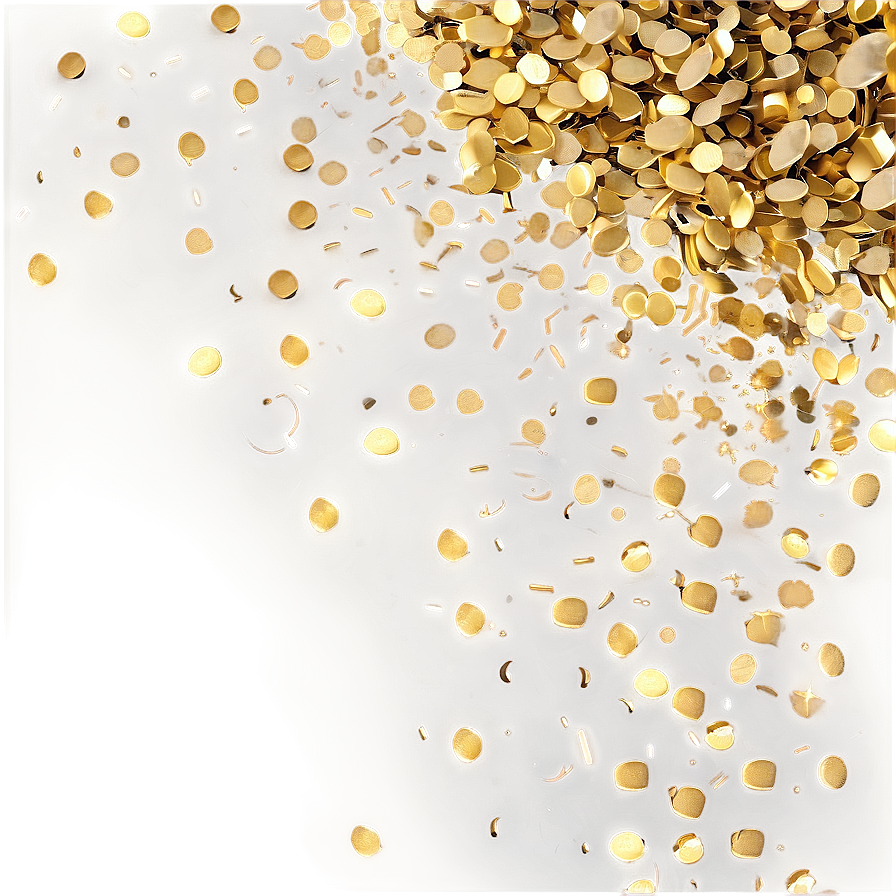 Golden Confetti Bliss Png Hpn78 PNG Image