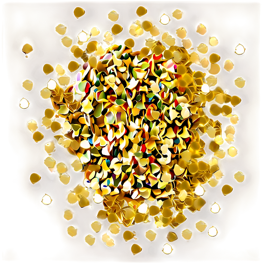 Golden Confetti C PNG Image