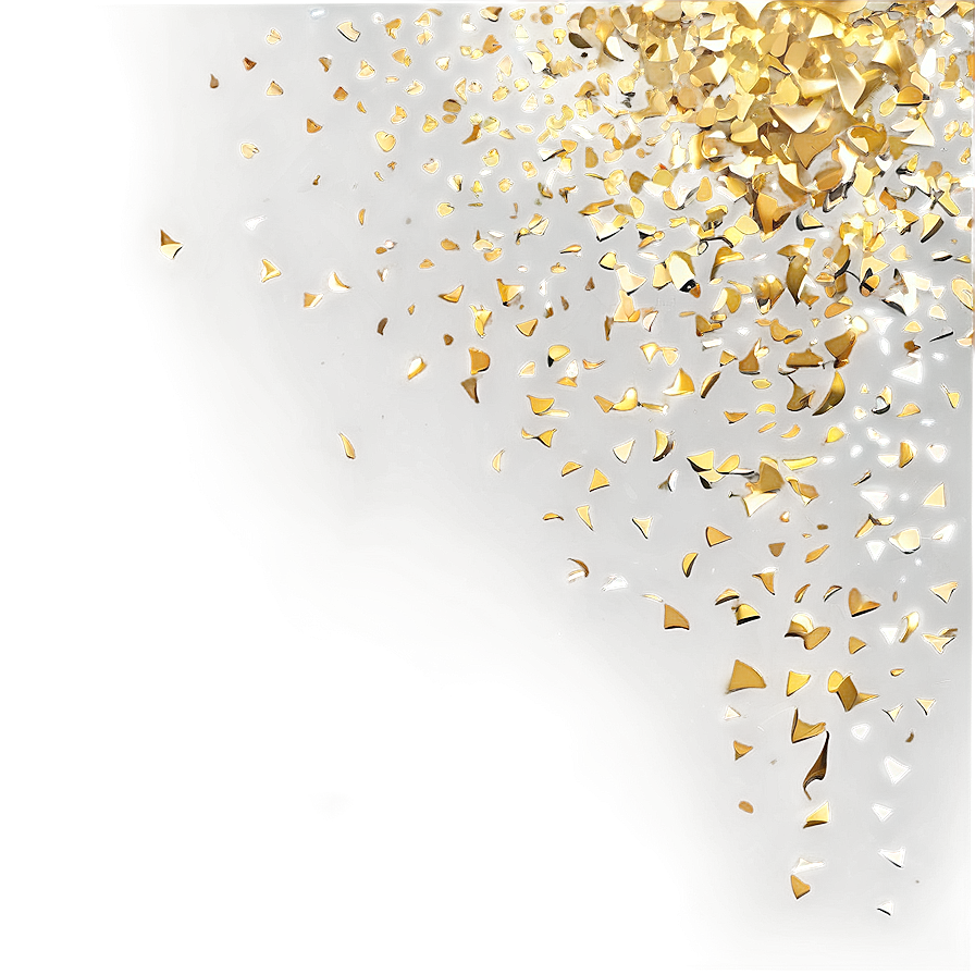 Golden Confetti Euphoria Png Ktf72 PNG Image