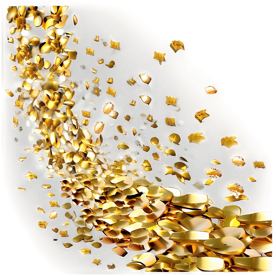 Golden Confetti Spectacular Png 06272024 PNG Image