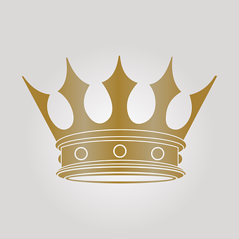 Golden Crown Graphic PNG Image