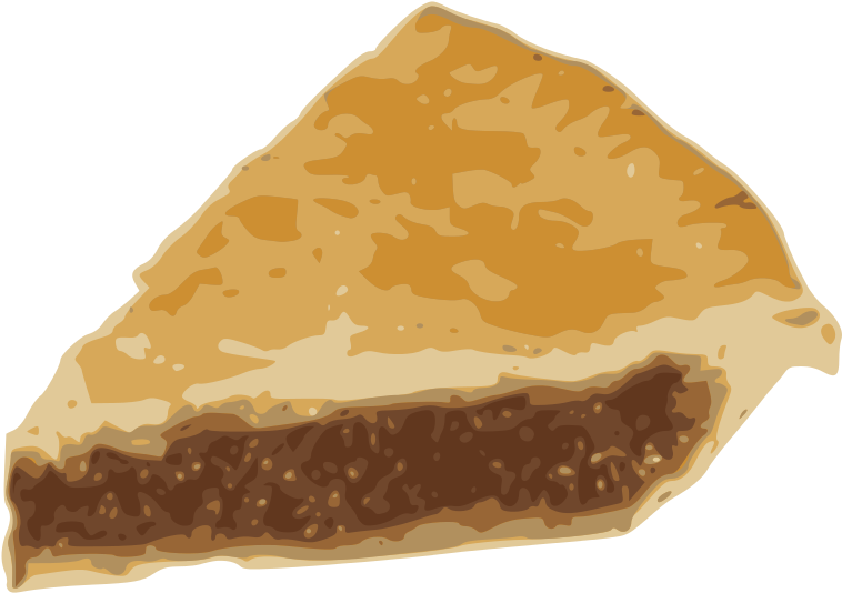 Golden Crusted Pie Slice PNG Image