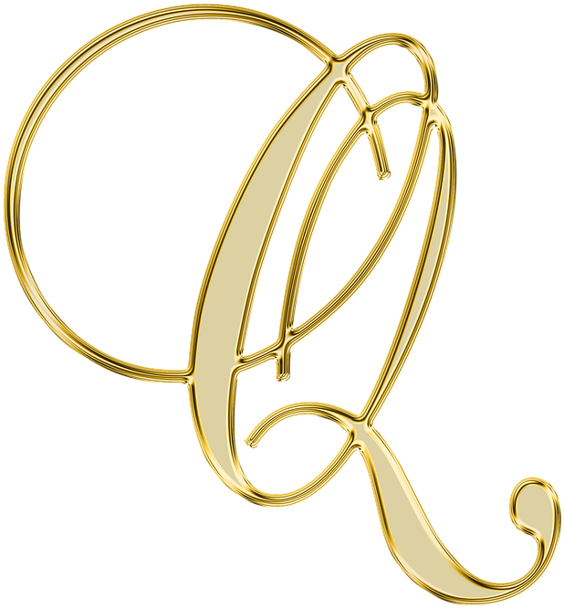 Golden Cursive Letter A PNG Image