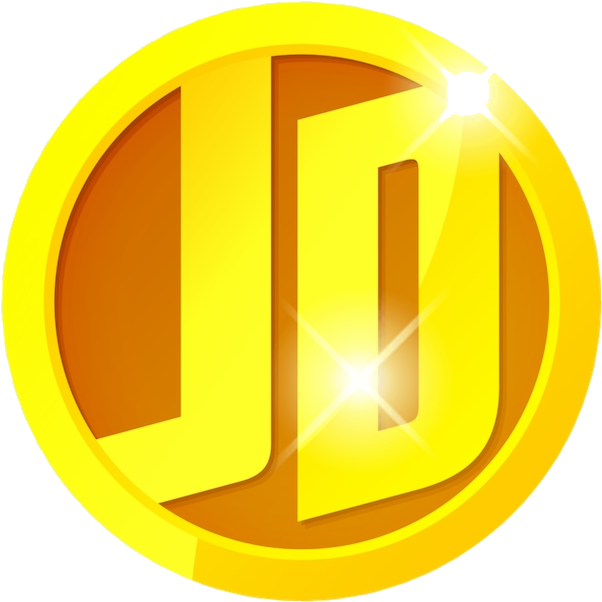 Golden Dance Logo Coin PNG Image