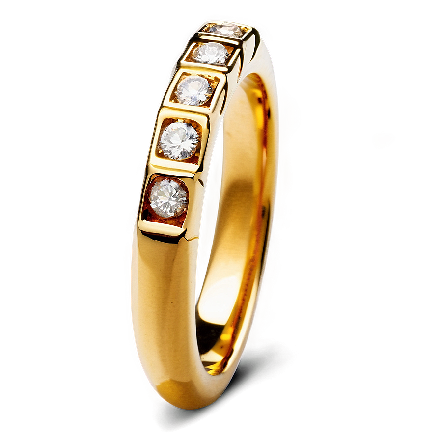 Golden Diamond Ring Png Ccu PNG Image