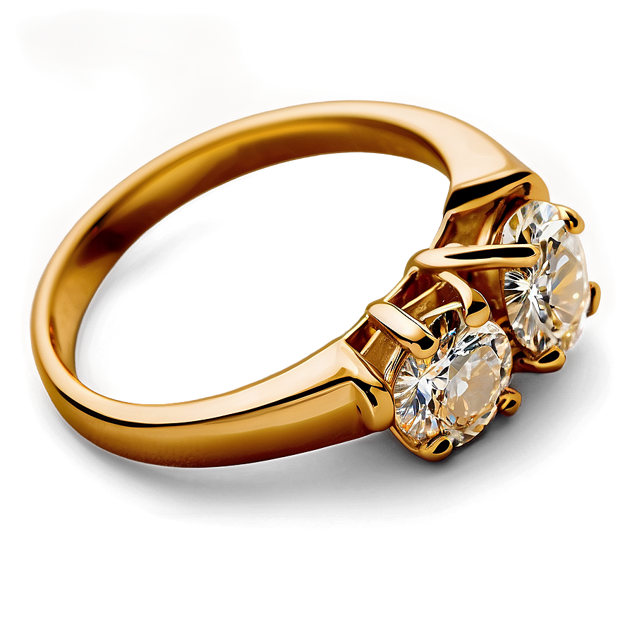 Golden Diamond Ring Png Fpe PNG Image