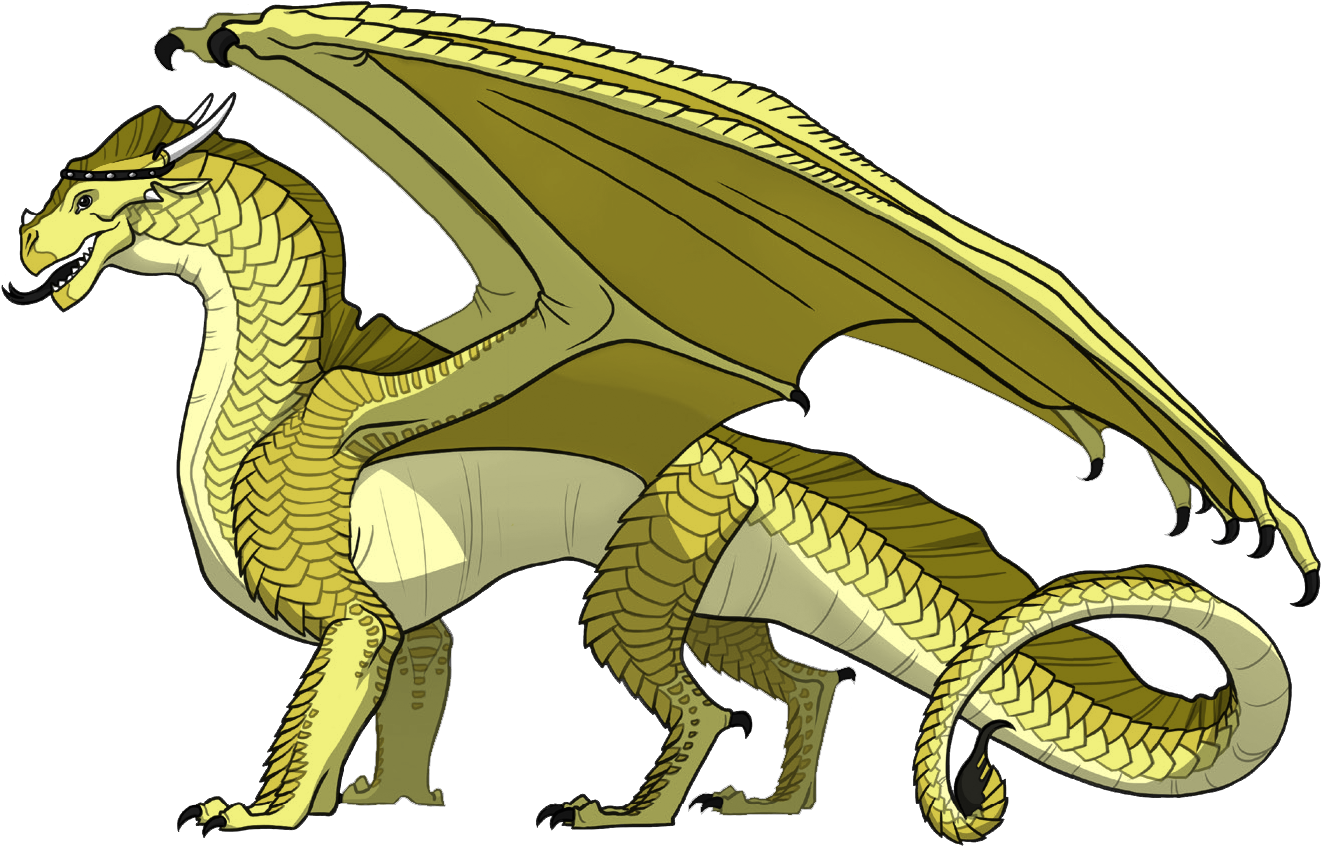 Golden Dragon Illustration PNG Image