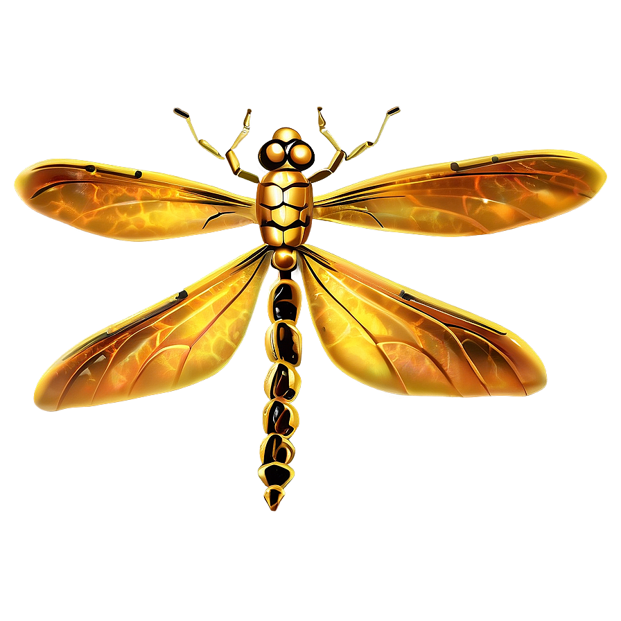 Golden Dragonfly Png Uad PNG Image