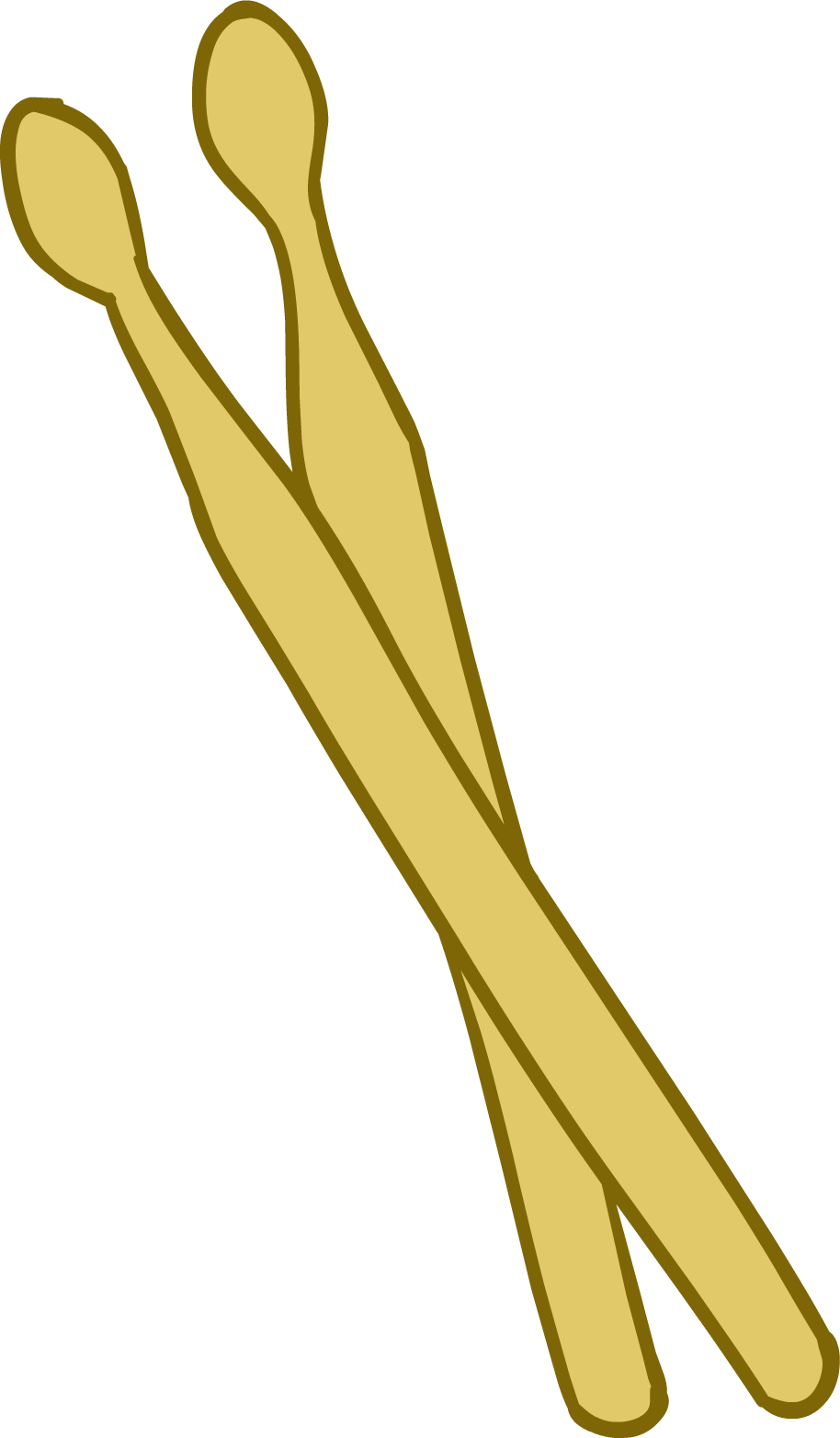 Golden Drumsticks Vector PNG Image