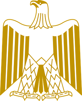 Golden_ Eagle_ Emblem_ Vector PNG Image