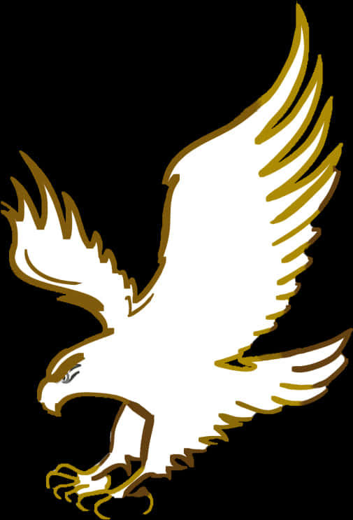 Golden Eagle Graphic PNG Image