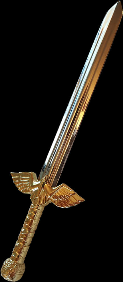 Golden_ Eagle_ Hilt_ Sword PNG Image