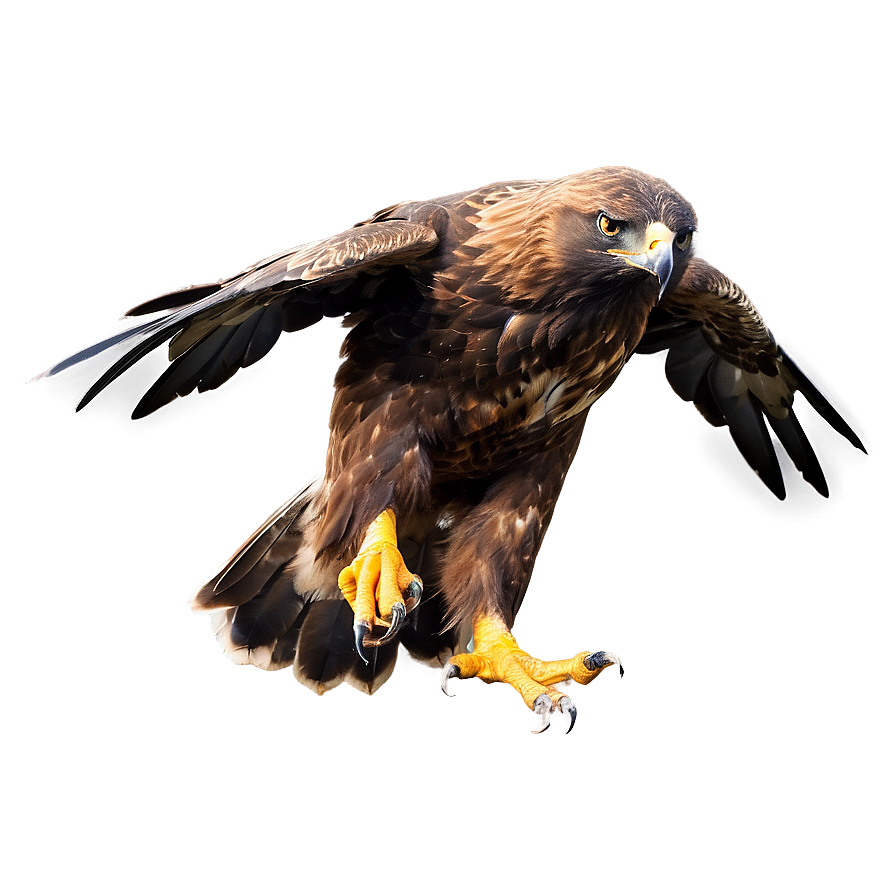 Golden Eagle Hunting Pose Png Rdb54 PNG Image