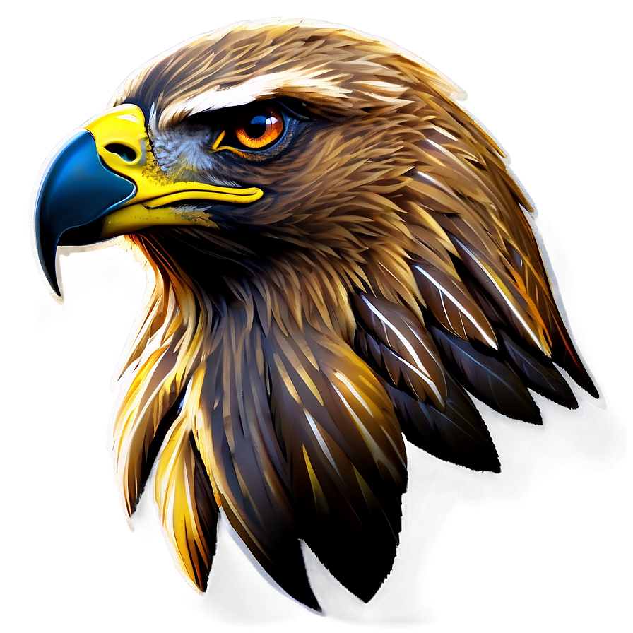 Golden Eagle Silhouette Png Vgn PNG Image