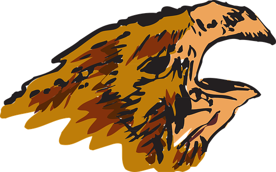 Golden Eagle Vector Art PNG Image