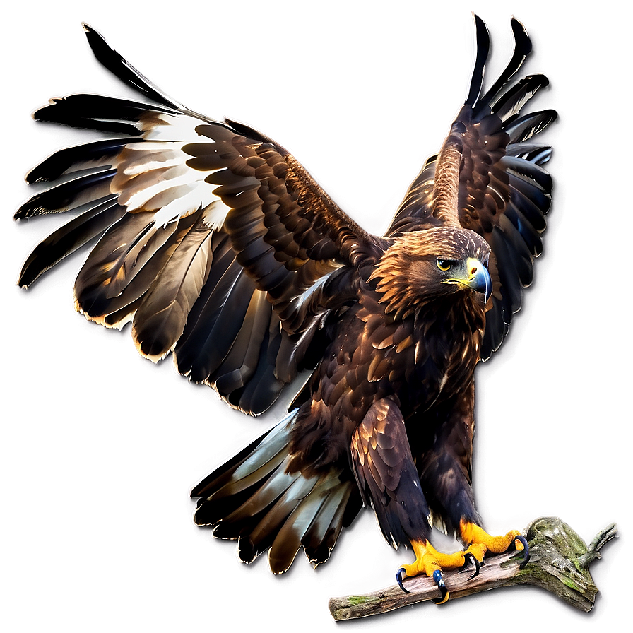 Golden Eagle With Prey Png Rth84 PNG Image