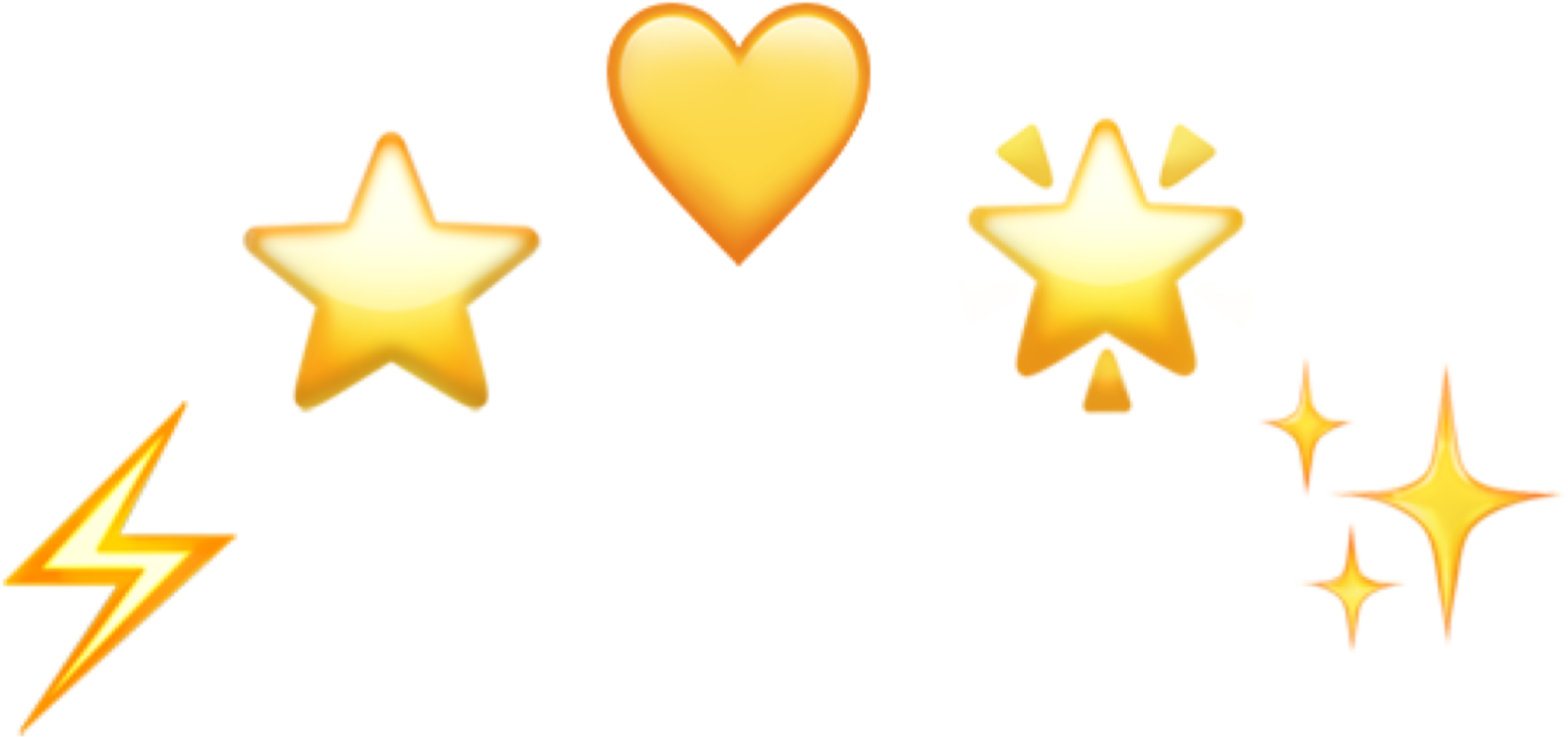 Golden Emojis Set PNG Image