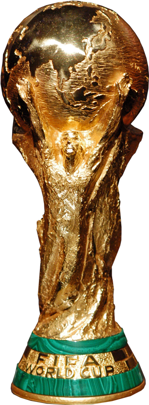 Golden F I F A World Cup Trophy PNG Image