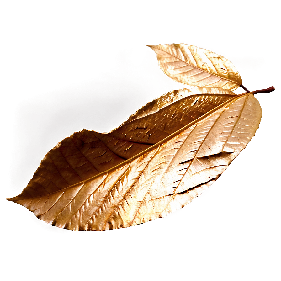 Golden Fall Leaf Png Yar89 PNG Image