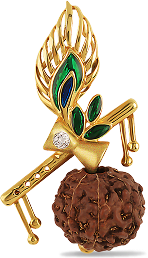 Golden Flute Pinecone Award Trophy PNG Image