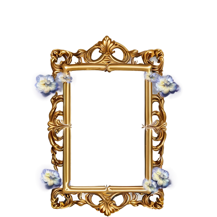 Golden Frame For Wedding Png 05252024 PNG Image