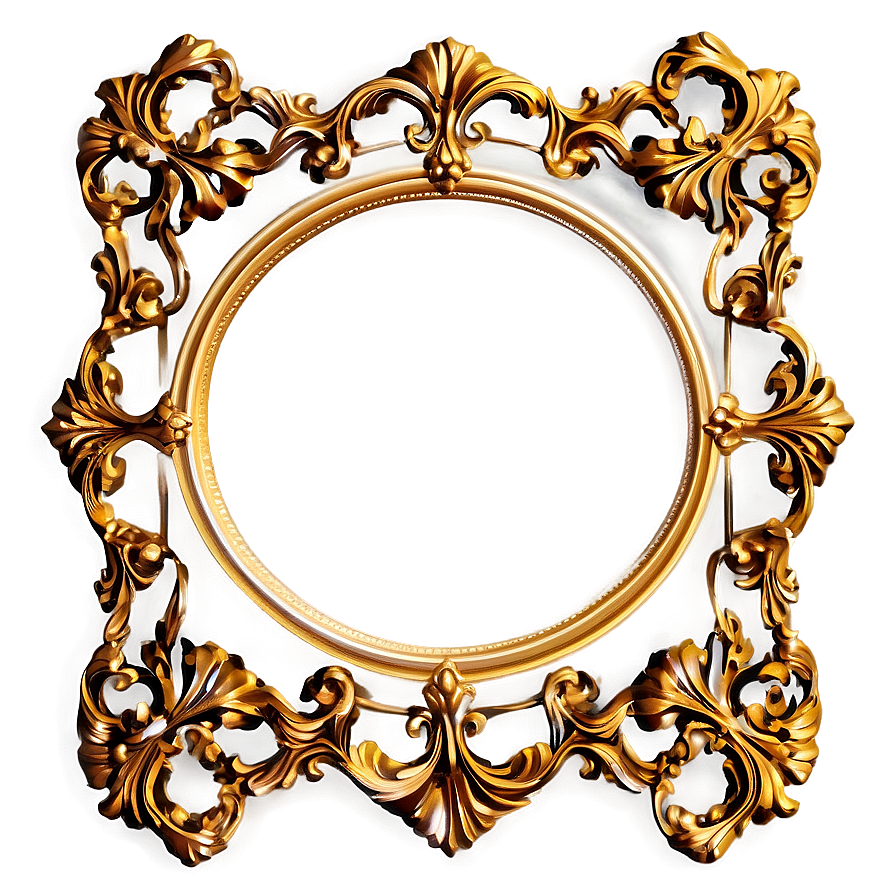 Golden Frame Invitation Png 23 PNG Image