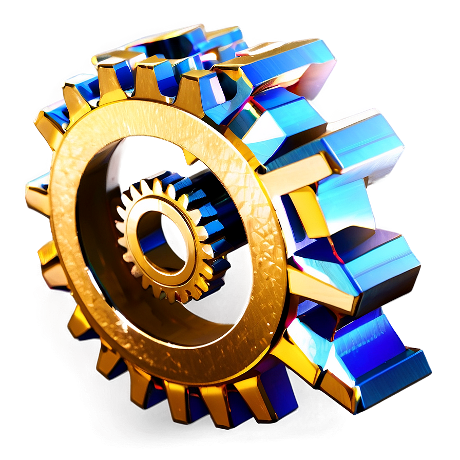 Golden Gear Icon Png Nmb PNG Image