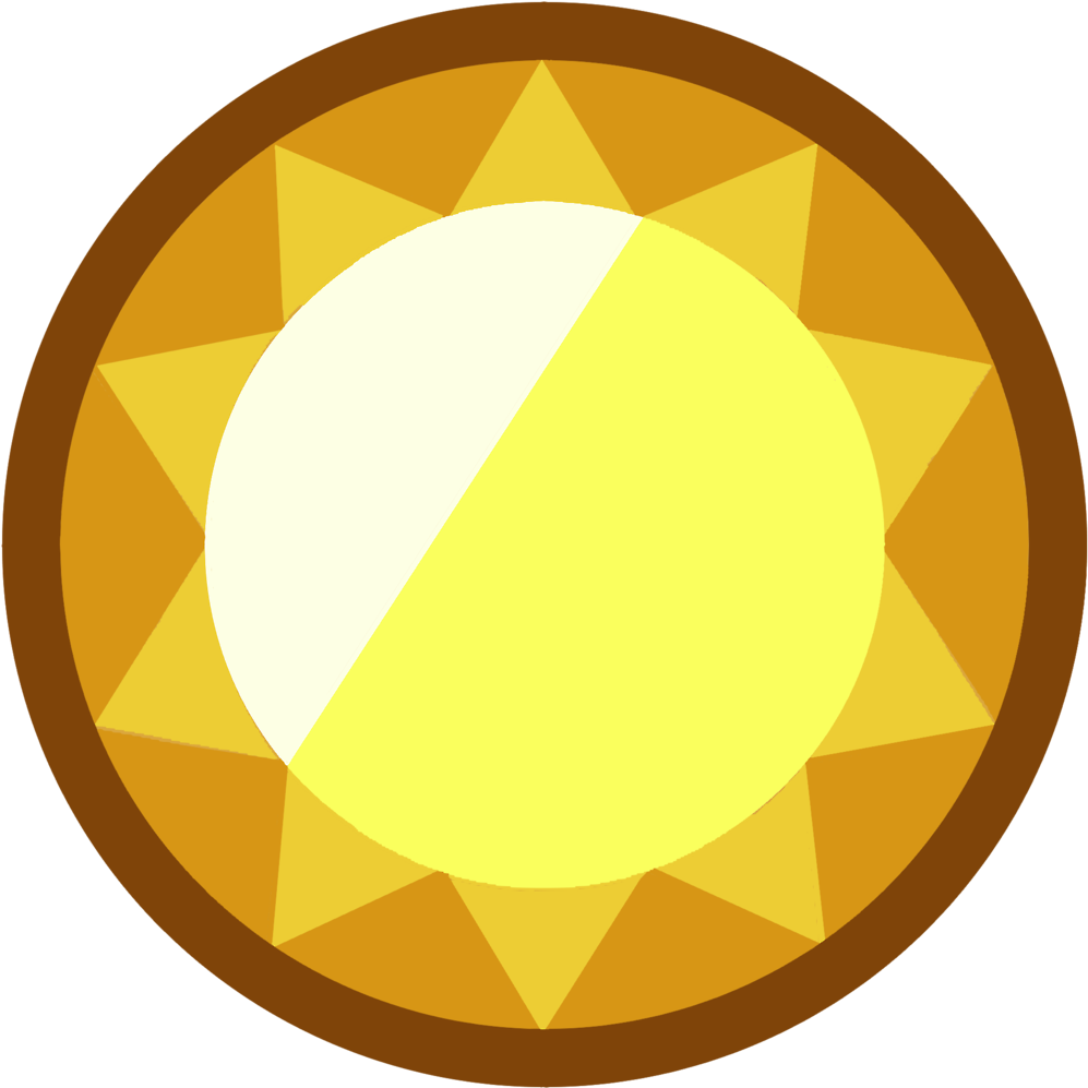 Golden Gemstone Graphic PNG Image