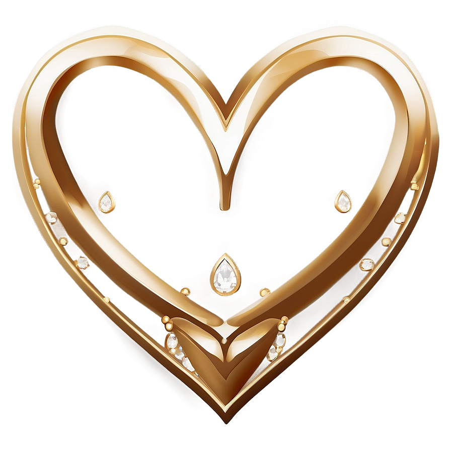 Golden Heart Clipart Luxury Png 10 PNG Image